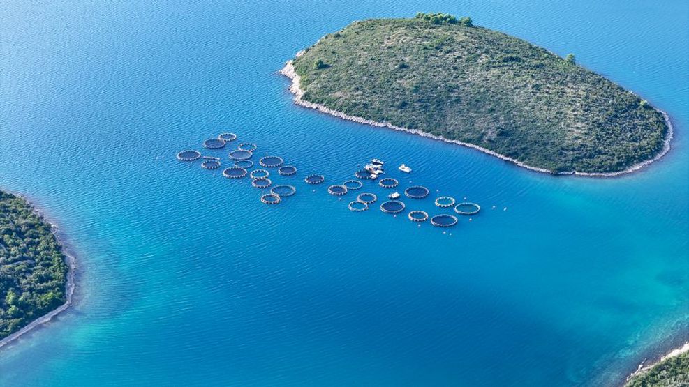 Круглые бассейны с проходами для обслуживания